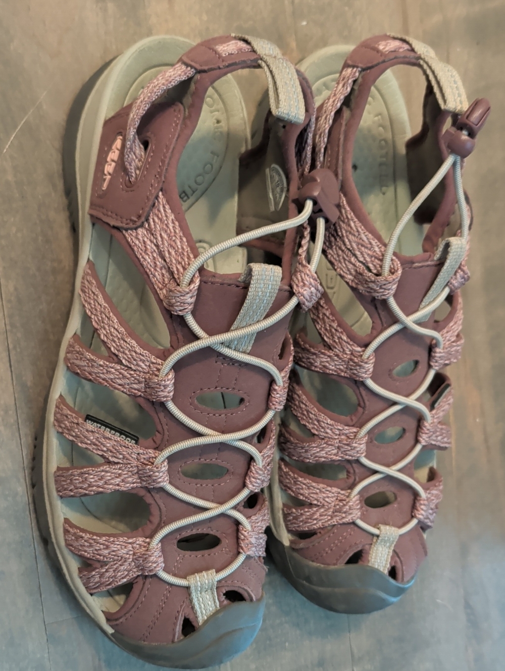 Keen Women's Mauve and Light Gray Outdoor Sandals